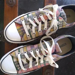 Converse All Star plaid low top womens